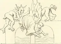 An illustration from Histoire de la caricature et du grotesque dans la littérature et dans l'art (1875)