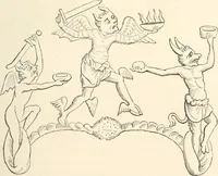An illustration from Histoire de la caricature et du grotesque dans la littérature et dans l'art (1875)