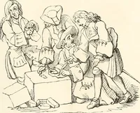 An illustration from Histoire de la caricature et du grotesque dans la littérature et dans l'art (1875)