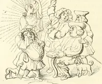 An illustration from Histoire de la caricature et du grotesque dans la littérature et dans l'art (1875)