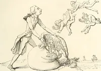 An illustration from Histoire de la caricature et du grotesque dans la littérature et dans l'art (1875)