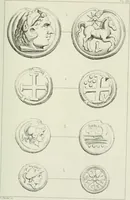 An illustration from Histoire de la monnaie romaine. Traduite de l'allemand par le duc de Blacas (1865)
