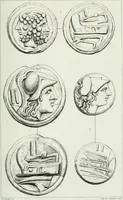 An illustration from Histoire de la monnaie romaine. Traduite de l'allemand par le duc de Blacas (1865)