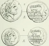 An illustration from Histoire de la monnaie romaine. Traduite de l'allemand par le duc de Blacas (1865)