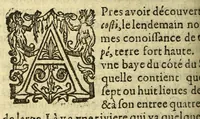 An illustration from Histoire de la Nouuelle France : contenat les navigations, dećouvertes, & habitations faites par les François és Indes Occidentales & Nouvelle-France ... : avec les tables & figures necessaires. (1618)