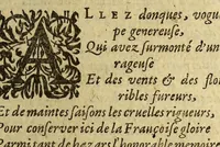 An illustration from Histoire de la Nouuelle France : contenat les navigations, dećouvertes, & habitations faites par les François és Indes Occidentales & Nouvelle-France ... : avec les tables & figures necessaires. (1618)