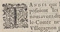 An illustration from Histoire de la Nouvelle France : contenant les navigations, découvertes, & habitations faites par les François és Indes Occidentes & Nouvelle-France souz l'avoeu & authorité de noz rois tres-chrétiens, & les diverses fortunes d'iceux en l'execution de ces choses, depuis cent ans jusques à hui. En quoy est comprise l'histoire morale, naturele, & geographique de la dite province: avec les tables & figures d'icelle. (1609)