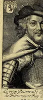 An illustration from Histoire de la premiere descouuerte et conqueste des Canaries. : Faite dés l'an 1402. par messire Iean de Bethencourt, chambellan du Roy Charles VI. (1630)