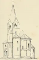 An illustration from Histoire de l'architecture sacrée du quatrième au dixième siècle dans les anciens évêchés de Genève, Lausanne et Sion (1853)