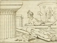 An illustration from Histoire de l'art chez les anciens (1766)