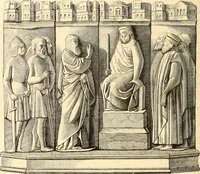 An illustration from Histoire de l'orfévrerie-joaillerie et des anciennes communautés et confréries d'orfévres-joailliers de la France et de la Belgique (1850)
