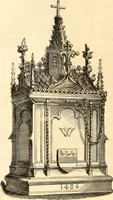An illustration from Histoire de l'orfévrerie-joaillerie et des anciennes communautés et confréries d'orfévres-joailliers de la France et de la Belgique (1850)