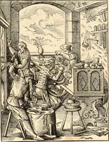 An illustration from Histoire de l'orfévrerie-joaillerie et des anciennes communautés et confréries d'orfévres-joailliers de la France et de la Belgique (1850)