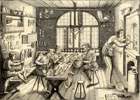 An illustration from Histoire de l'orfévrerie-joaillerie et des anciennes communautés et confréries d'orfévres-joailliers de la France et de la Belgique (1850)