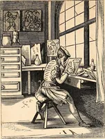 An illustration from Histoire de l'orfévrerie-joaillerie et des anciennes communautés et confréries d'orfévres-joailliers de la France et de la Belgique (1850)