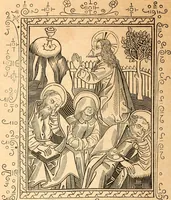 An illustration from Histoire de l'orfévrerie-joaillerie et des anciennes communautés et confréries d'orfévres-joailliers de la France et de la Belgique (1850)