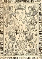 An illustration from Histoire de l'orfévrerie-joaillerie et des anciennes communautés et confréries d'orfévres-joailliers de la France et de la Belgique (1850)