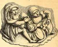 An illustration from Histoire de l'orfévrerie-joaillerie et des anciennes communautés et confréries d'orfévres-joailliers de la France et de la Belgique (1850)