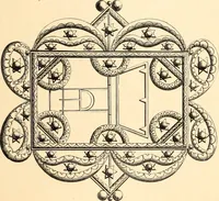 An illustration from Histoire de l'orfévrerie-joaillerie et des anciennes communautés et confréries d'orfévres-joailliers de la France et de la Belgique (1850)