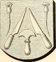 An illustration from Histoire de l'orfévrerie-joaillerie et des anciennes communautés et confréries d'orfévres-joailliers de la France et de la Belgique (1850)