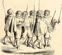 An illustration from Histoire de l'orfévrerie-joaillerie et des anciennes communautés et confréries d'orfévres-joailliers de la France et de la Belgique (1850)