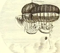 An illustration from Histoire des ballons et des aéronautes célèbres ... (1887)
