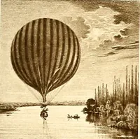 An illustration from Histoire des ballons et des aéronautes célèbres ... (1887)