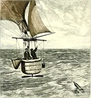 An illustration from Histoire des ballons et des aéronautes célèbres ... (1887)