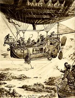 An illustration from Histoire des ballons et des aéronautes célèbres ... (1887)