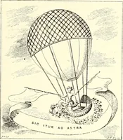 An illustration from Histoire des ballons et des aéronautes célèbres ... (1887)