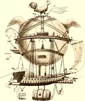 An illustration from Histoire des ballons et des aéronautes célèbres ... (1887)