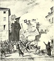 An illustration from Histoire des ballons et des aéronautes célèbres ... (1887)