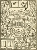 An illustration from Histoire des enseignes de Paris. Revue et publiée par le Bibliophile Jacob [pseud.] avec un appendice par J. Cousin.. (1884)
