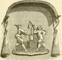 An illustration from Histoire des enseignes de Paris. Revue et publiée par le Bibliophile Jacob [pseud.] avec un appendice par J. Cousin.. (1884)