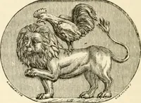 An illustration from Histoire des enseignes de Paris. Revue et publiée par le Bibliophile Jacob [pseud.] avec un appendice par J. Cousin.. (1884)
