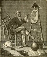 An illustration from Histoire des enseignes de Paris. Revue et publiée par le Bibliophile Jacob [pseud.] avec un appendice par J. Cousin.. (1884)