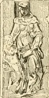 An illustration from Histoire des enseignes de Paris. Revue et publiée par le Bibliophile Jacob [pseud.] avec un appendice par J. Cousin.. (1884)