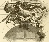 An illustration from Histoire des enseignes de Paris. Revue et publiée par le Bibliophile Jacob [pseud.] avec un appendice par J. Cousin.. (1884)