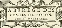 An illustration from Histoire des hommes illvstres de la maison de Medici : avec vn abbrege des comtes de Bolongne et d'Avvergne (1564)