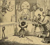An illustration from Histoire des jouets : ouvrage contenant 250 illustrations dans le texte et 100 gravures hors texte dont 50 planches coloriées à l'aquarelle (1902)
