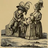 An illustration from Histoire des jouets : ouvrage contenant 250 illustrations dans le texte et 100 gravures hors texte dont 50 planches coloriées à l'aquarelle (1902)