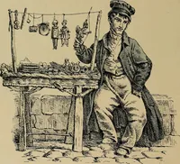 An illustration from Histoire des jouets : ouvrage contenant 250 illustrations dans le texte et 100 gravures hors texte dont 50 planches coloriées à l'aquarelle (1902)