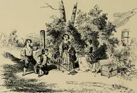 An illustration from Histoire des jouets : ouvrage contenant 250 illustrations dans le texte et 100 gravures hors texte dont 50 planches coloriées à l'aquarelle (1902)