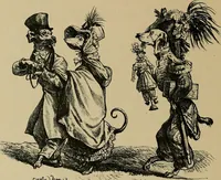 An illustration from Histoire des jouets : ouvrage contenant 250 illustrations dans le texte et 100 gravures hors texte dont 50 planches coloriées à l'aquarelle (1902)