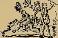 An illustration from Histoire des jouets : ouvrage contenant 250 illustrations dans le texte et 100 gravures hors texte dont 50 planches coloriées à l'aquarelle (1902)