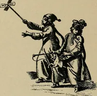 An illustration from Histoire des jouets : ouvrage contenant 250 illustrations dans le texte et 100 gravures hors texte dont 50 planches coloriées à l'aquarelle (1902)
