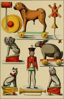 Picture 60 of 338 from Histoire des jouets : ouvrage contenant 250 illustrations dans le texte et 100 gravures hors texte dont 50 planches coloriées à l'aquarelle (1902), leaf 85
