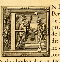 An illustration from Histoire des Juifs : écrite par Flavius Joseph, sous le titre de Antiquitez judaïques, traduite sur l'original grec reveu sur divers manuscrits (1667)