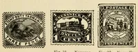 An illustration from Histoire de timbre-poste français (1891)