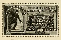 An illustration from Histoire de timbre-poste français (1891)
